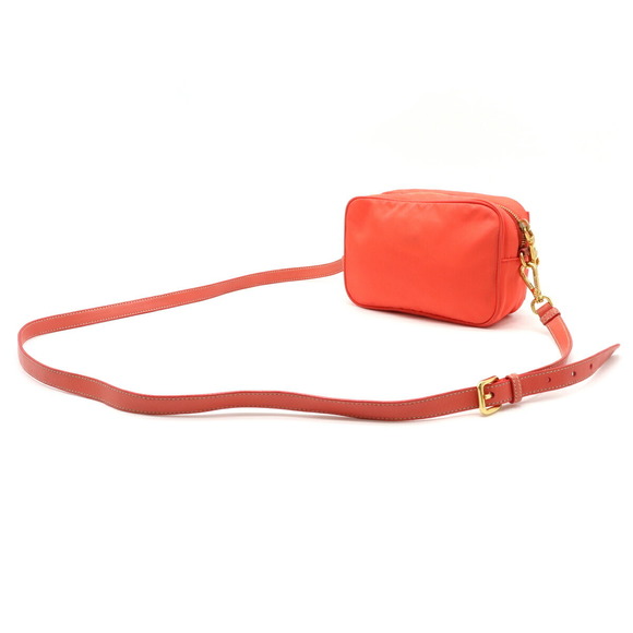 Prada Diagonal Nylon Pouch Neon 2WAY Orange - Picture 1 of 9